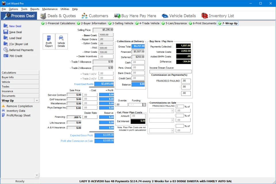 screenshot of Lot Wizard Pro